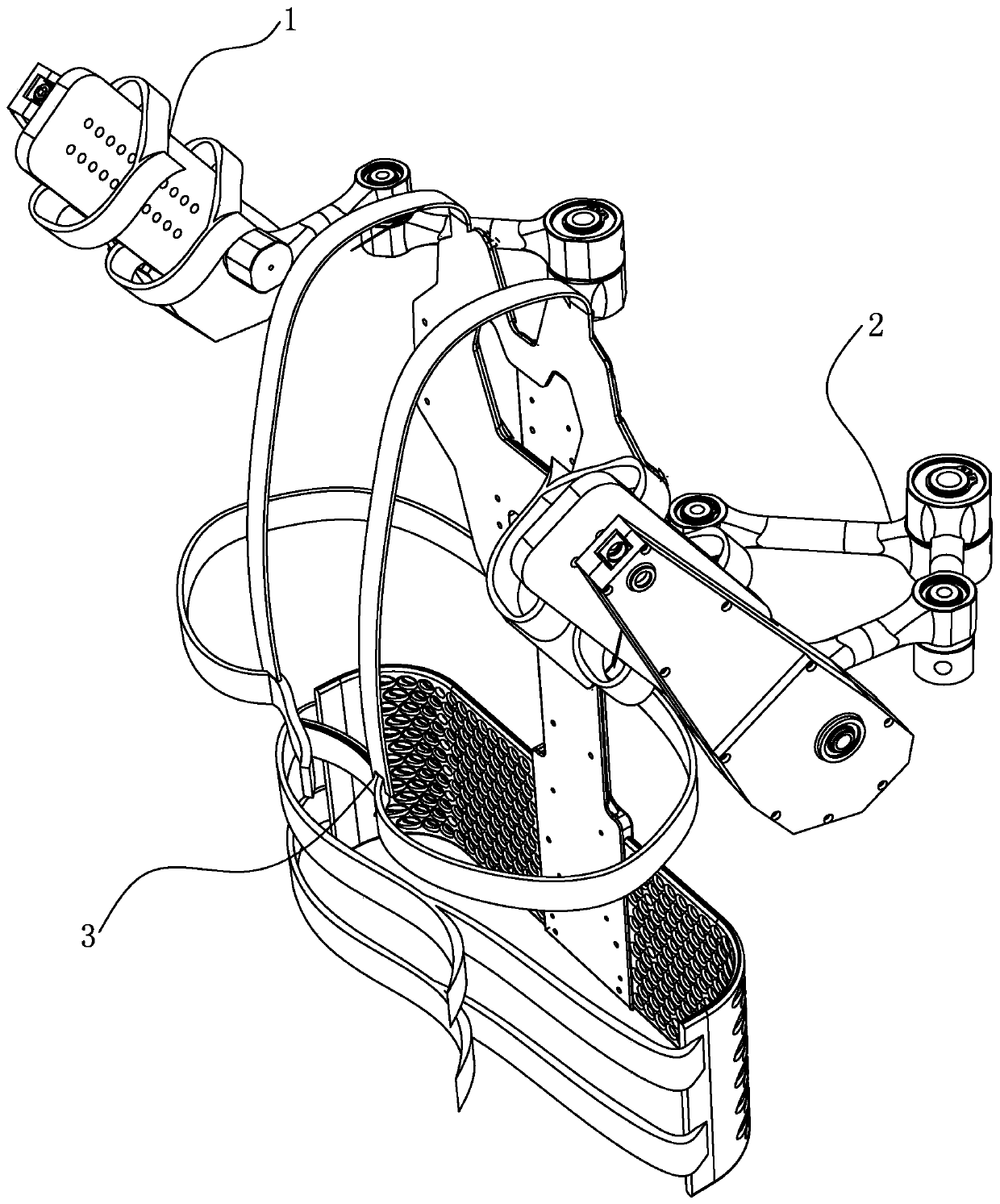 Air spring energy storage passive type upper limb power assisting exoskeleton