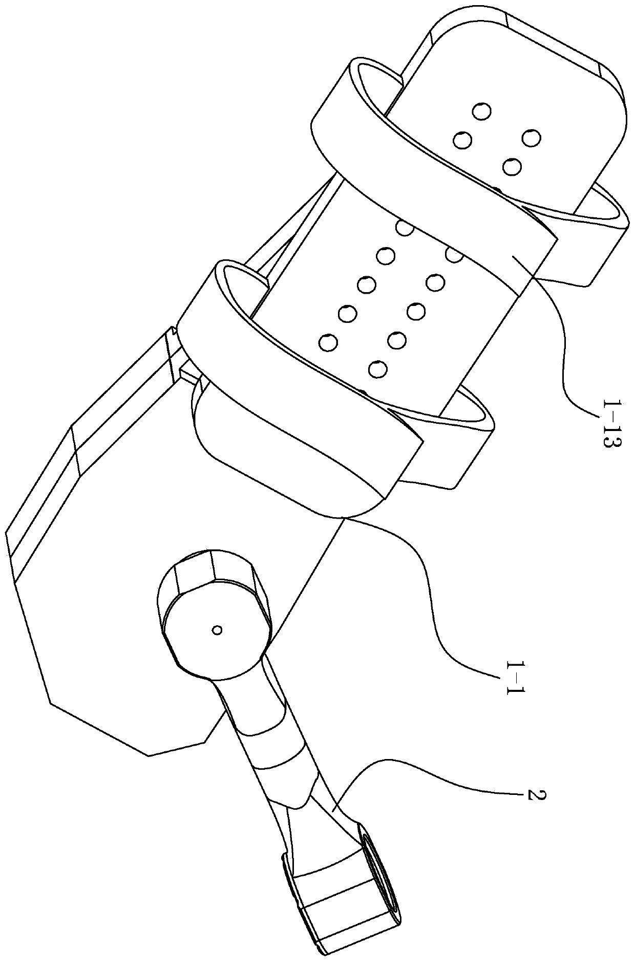 Air spring energy storage passive type upper limb power assisting exoskeleton