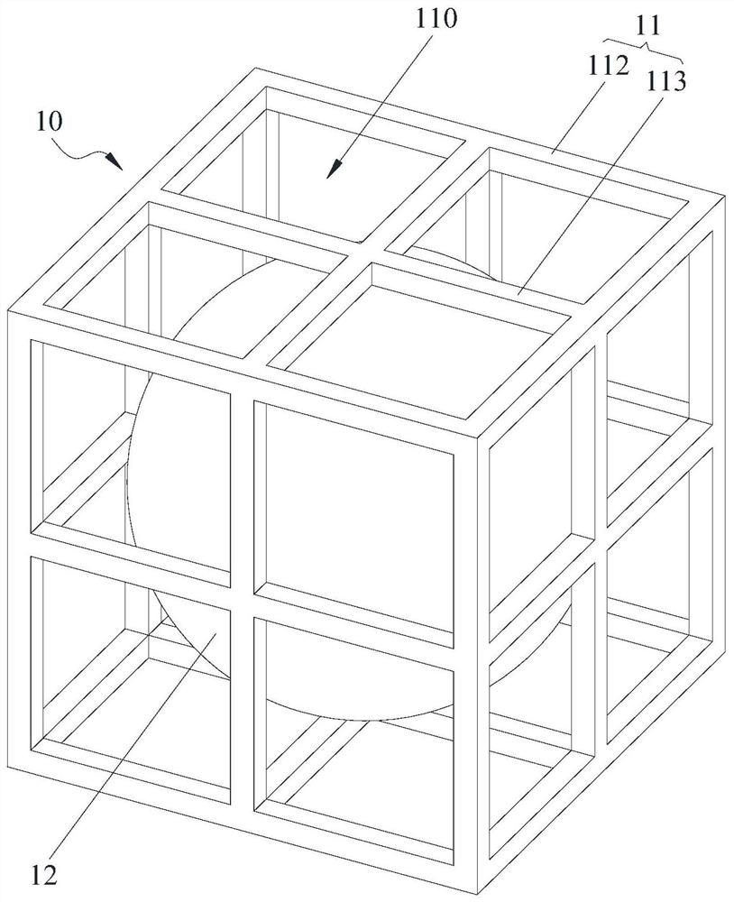 Energy absorption structure and energy absorption buffer device