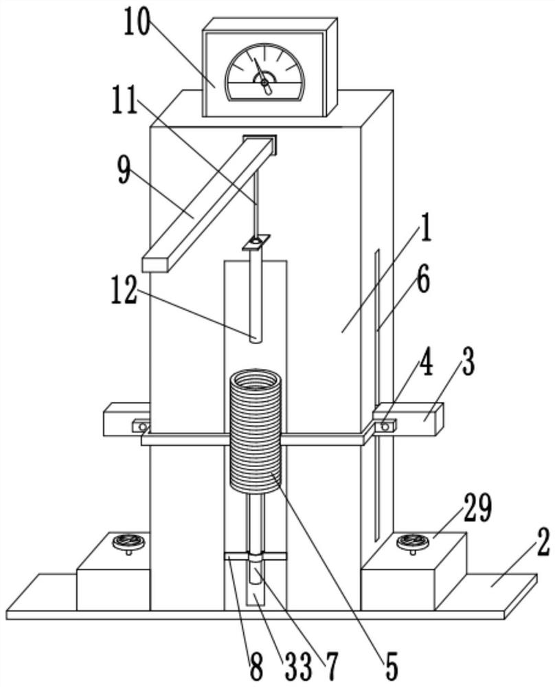 Physics teaching experiment device based on electromagnetic induction