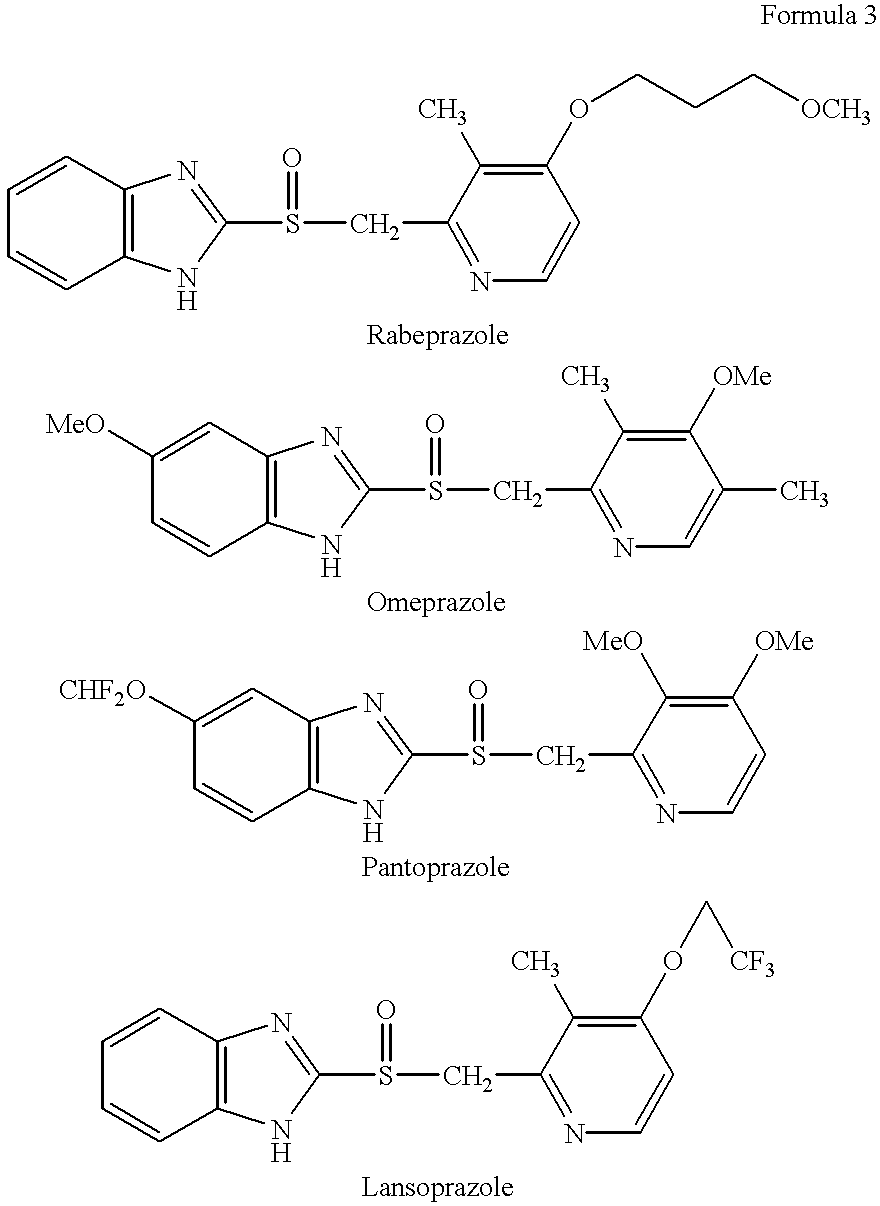 Stabilized compositions containing benzimidazole-type compounds