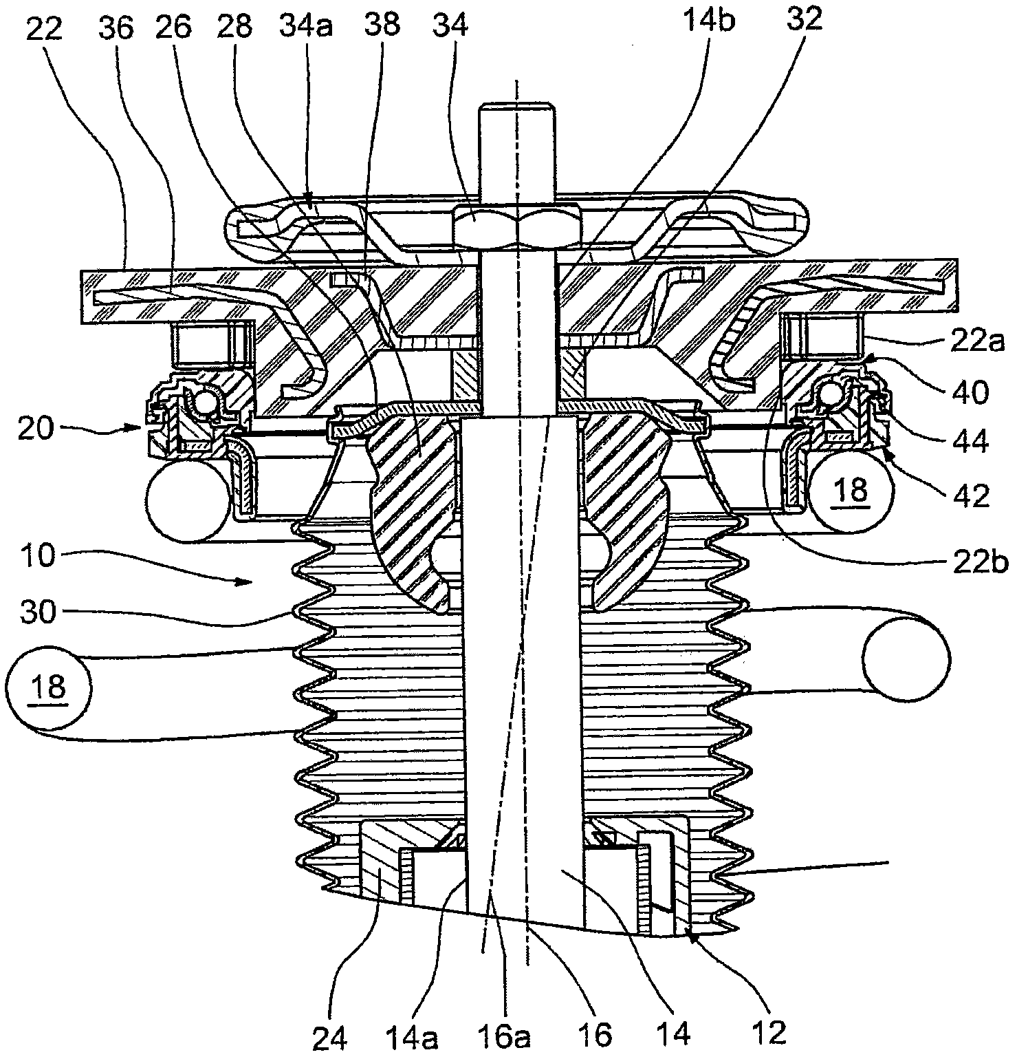 Suspension bump stop and strut device