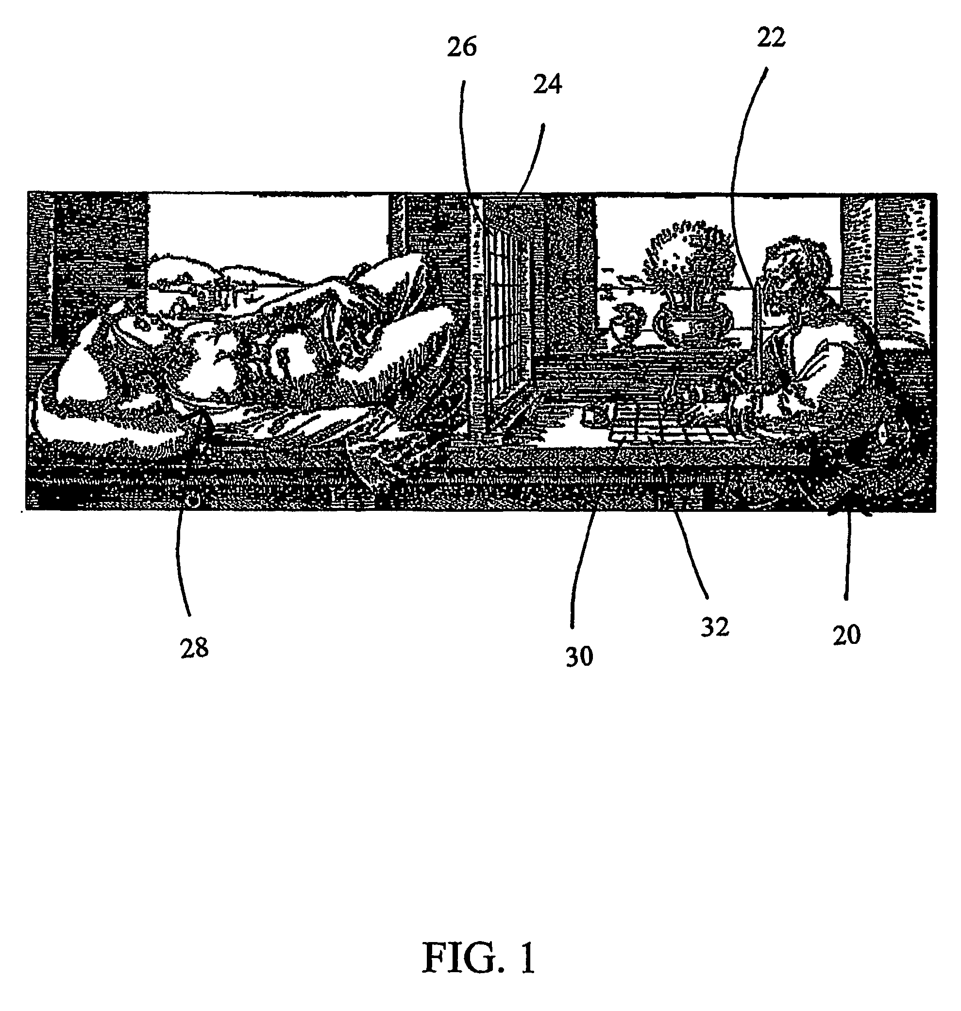 System and method visible surface determination in computer graphics using interval analysis