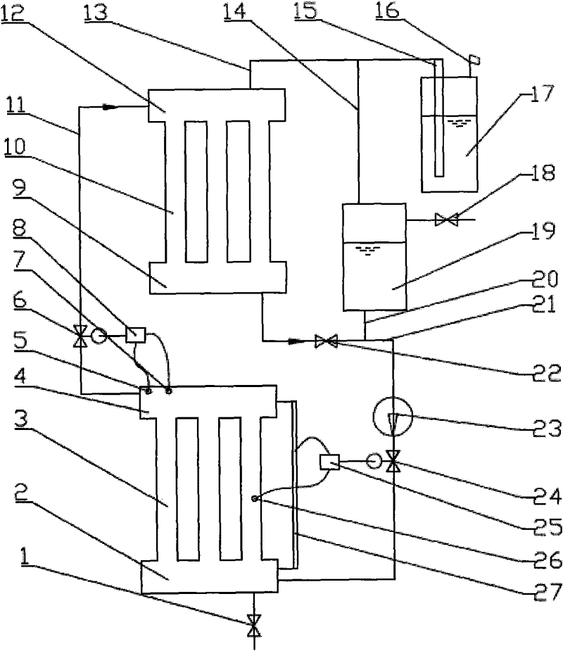 Sub-control phase change heat transfer system and sub-control phase change heat transfer method