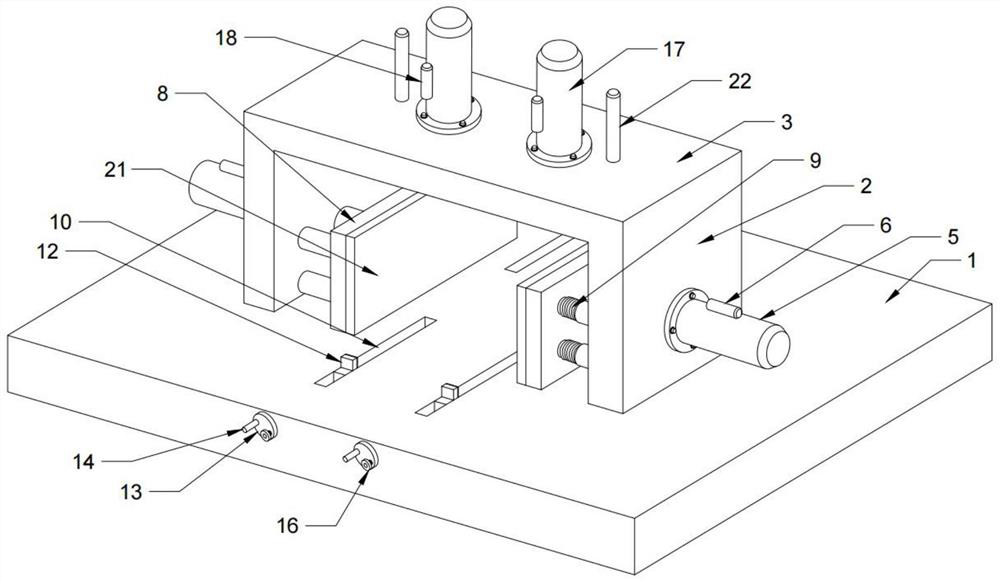 Rapid pressing device for mechanical manufacturing device