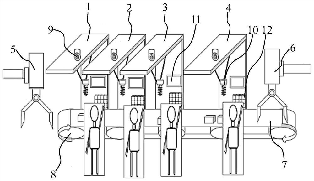 Device and method for assembling a fuel cell system