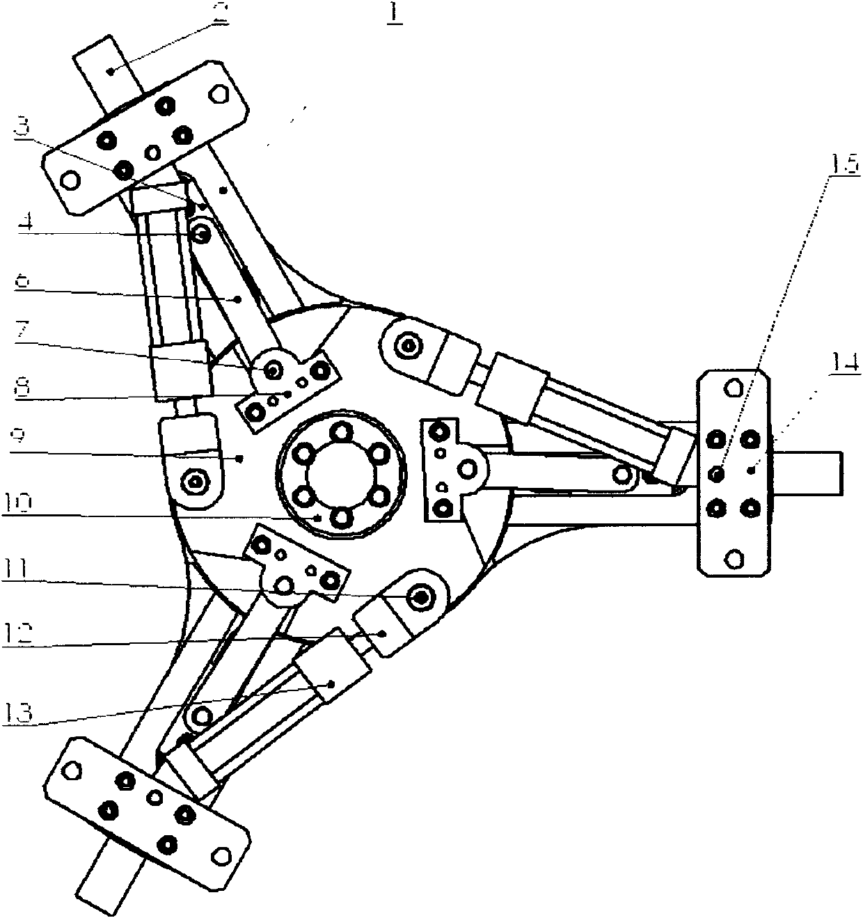 Self-centering power chuck for swing rod