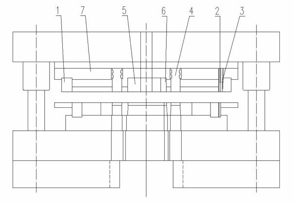 Process for blanking and stamping motor stator piece and rotor piece with air hole and key die thereof