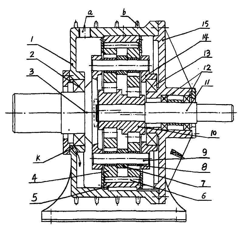 Novel horizontal needle-guard-free cycloid speed reducer