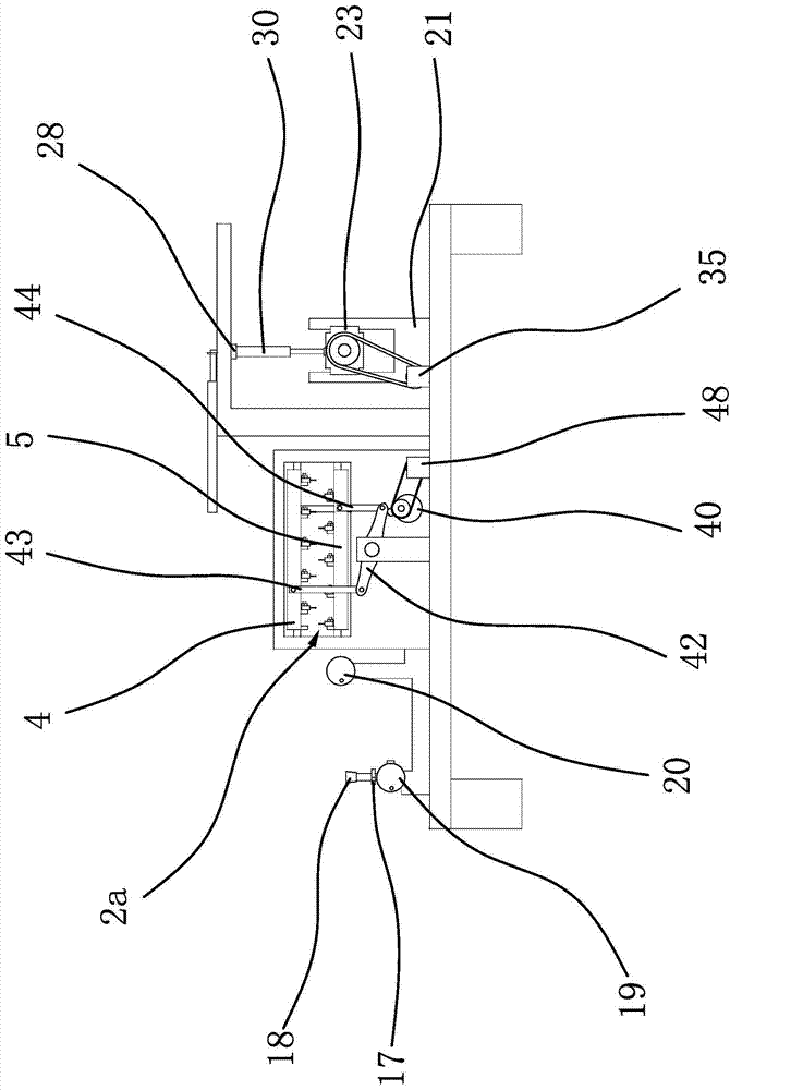 Fabric winding mechanism of jacquard fabric transmission equipment