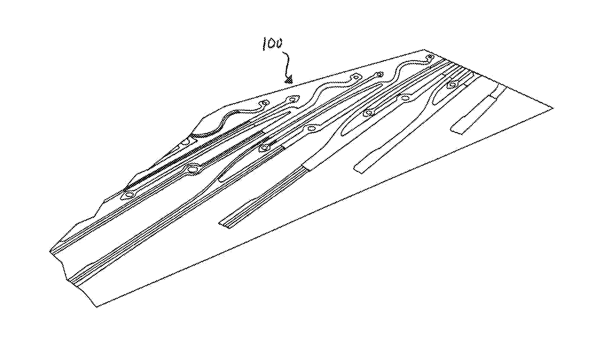 Physical contact layer for body-worn leadware using selective deposition