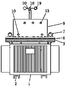 Oil-immersed transformer capable of avoiding dust accumulation