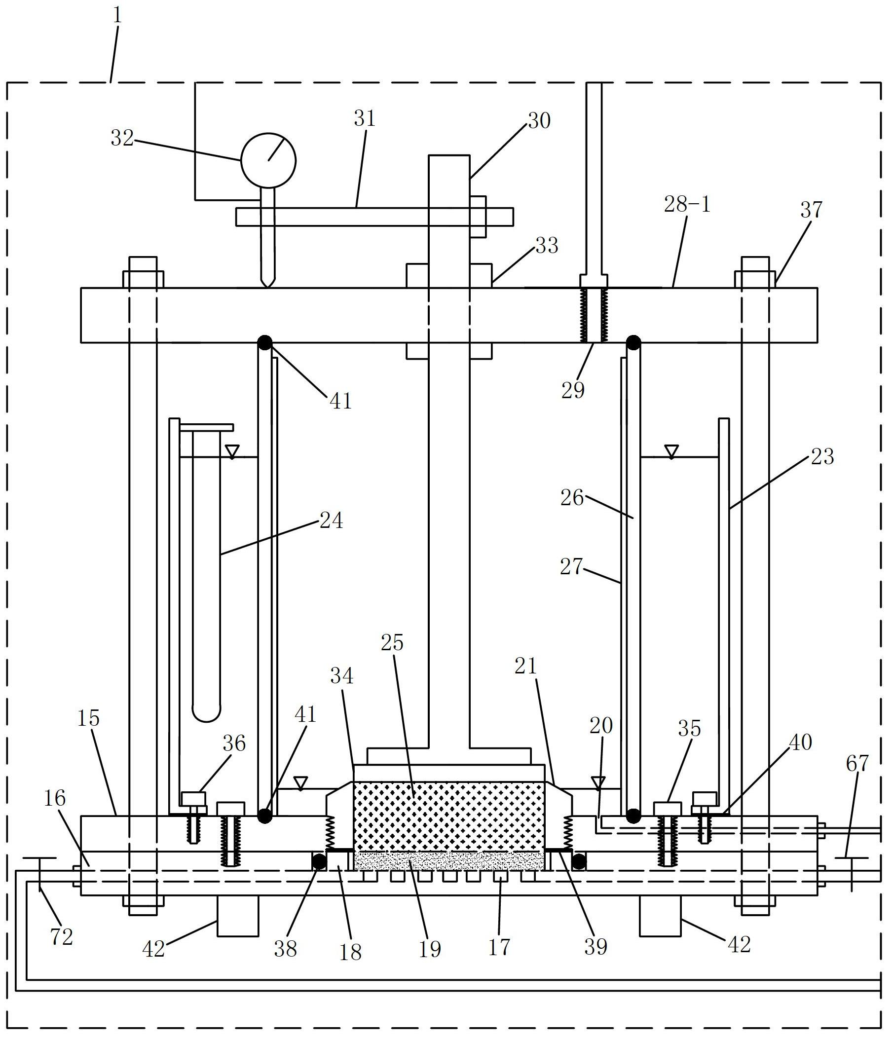 Suction accurately controlled pressure plate instrument capable of directly saturating soil sample