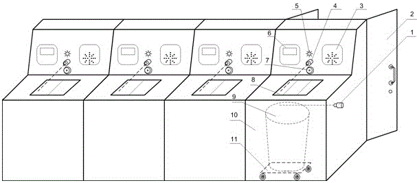 Garbage drop bins and garbage sorting methods