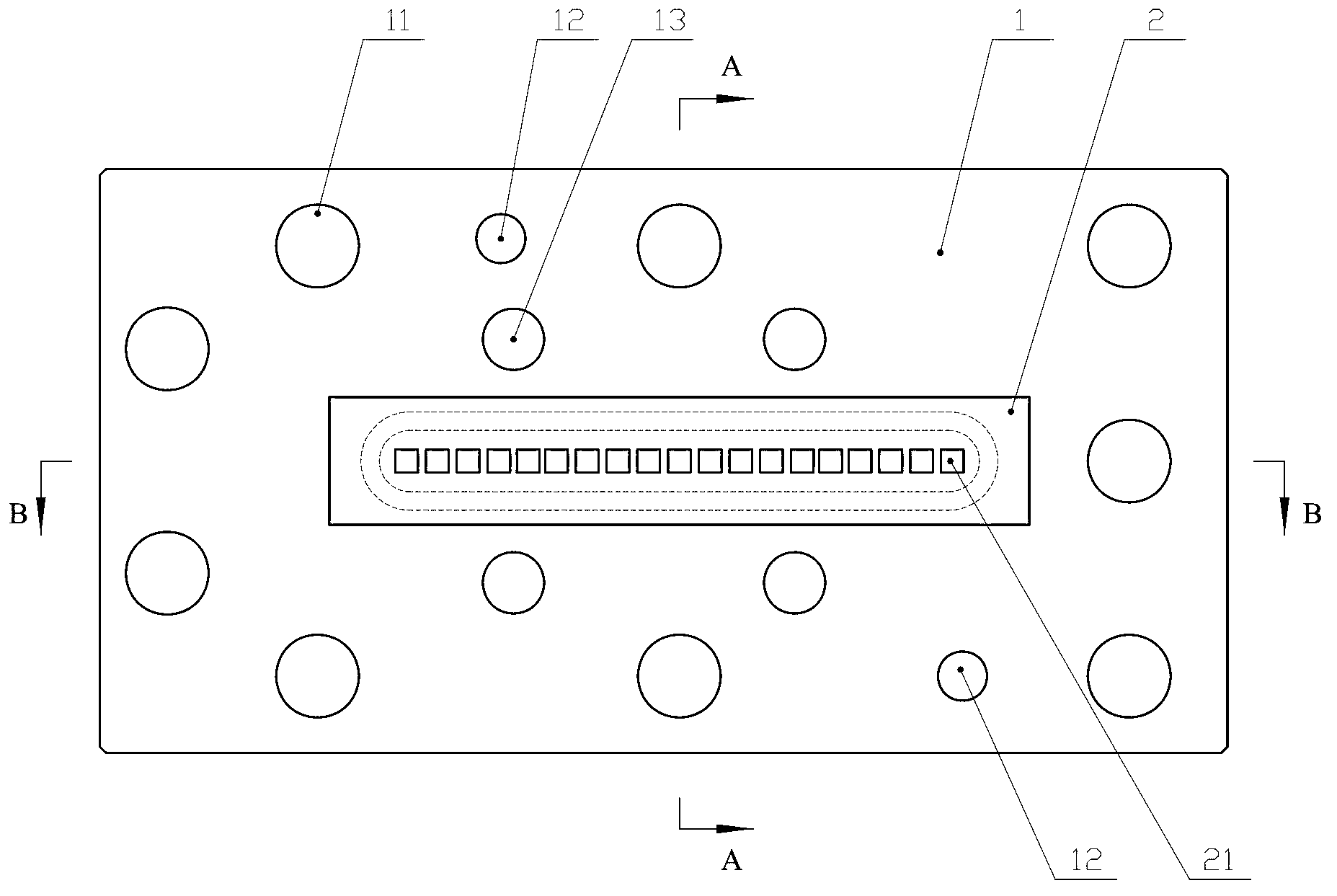 Threading mold for producing reinforcing band for strengthening thermoplastic plastic pipe