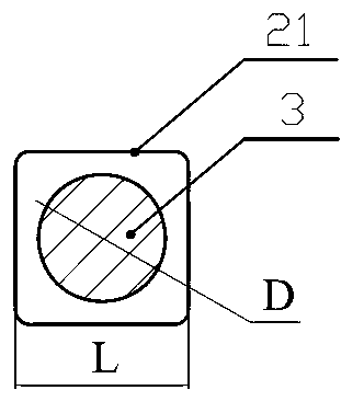 Threading mold for producing reinforcing band for strengthening thermoplastic plastic pipe