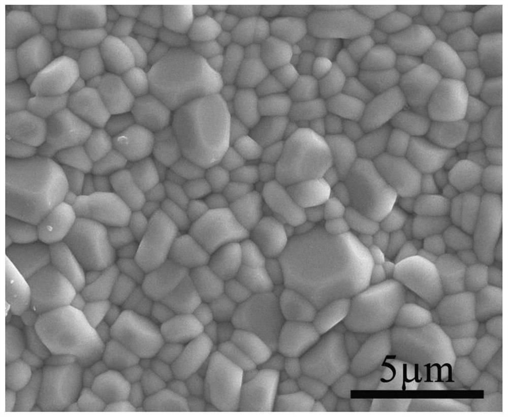 A rare earth-doped high Curie temperature piezoelectric ceramic element and its preparation method