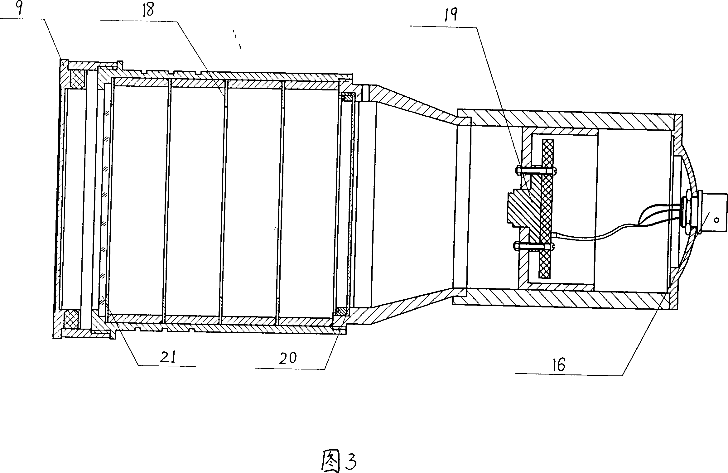 Laser arch metering method and laser arch meter