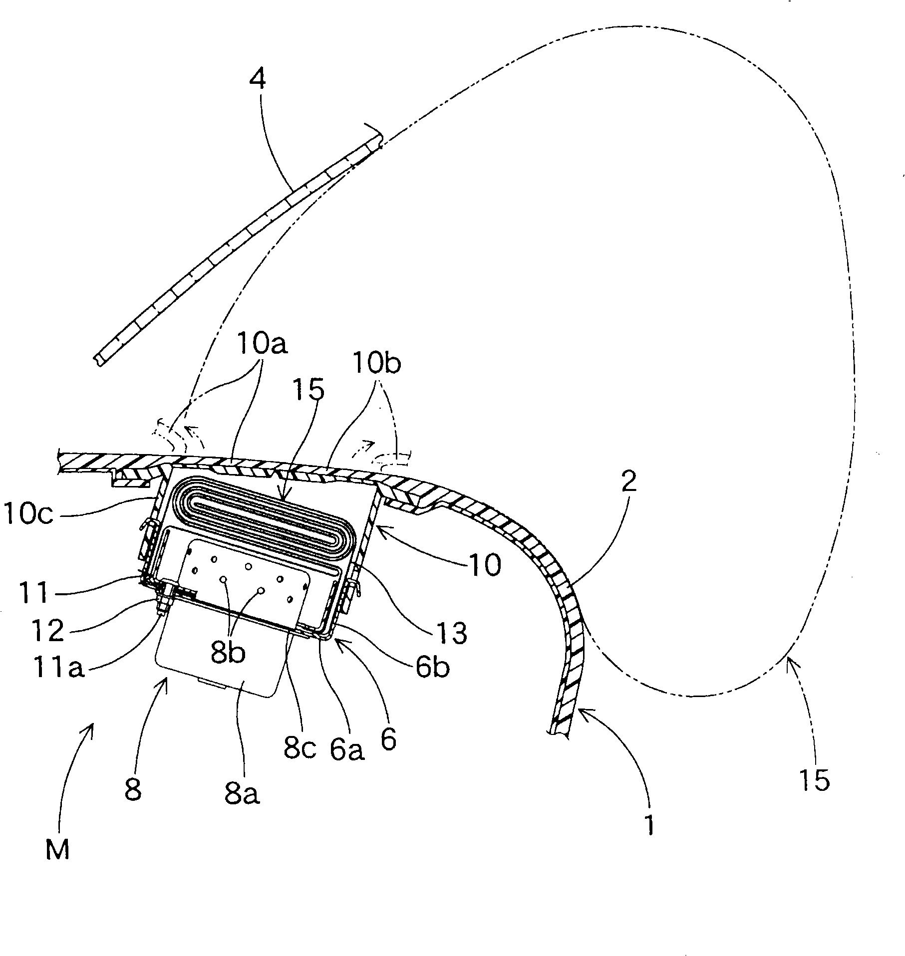 Airbag for deputy driver's seat