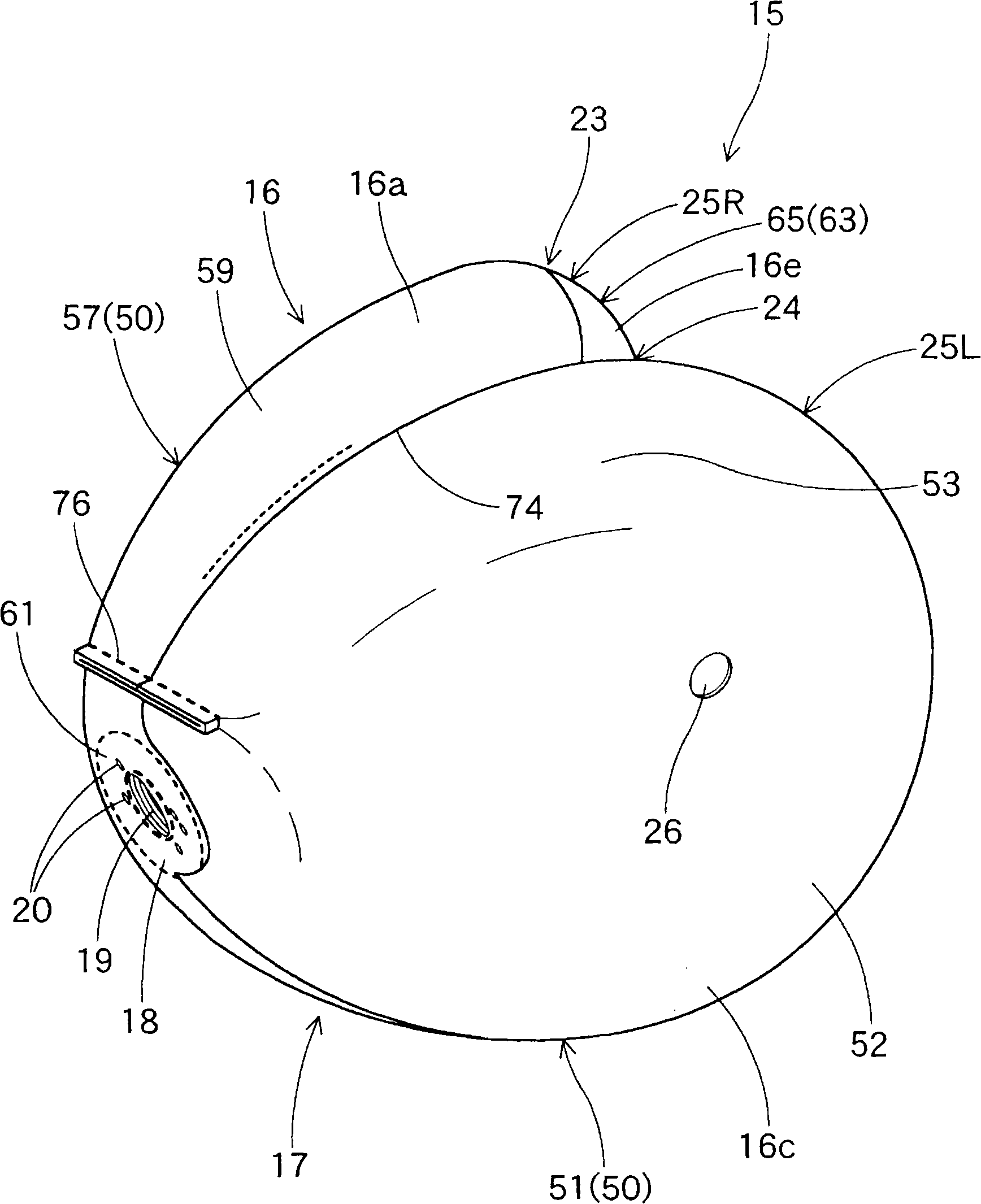 Airbag for deputy driver's seat