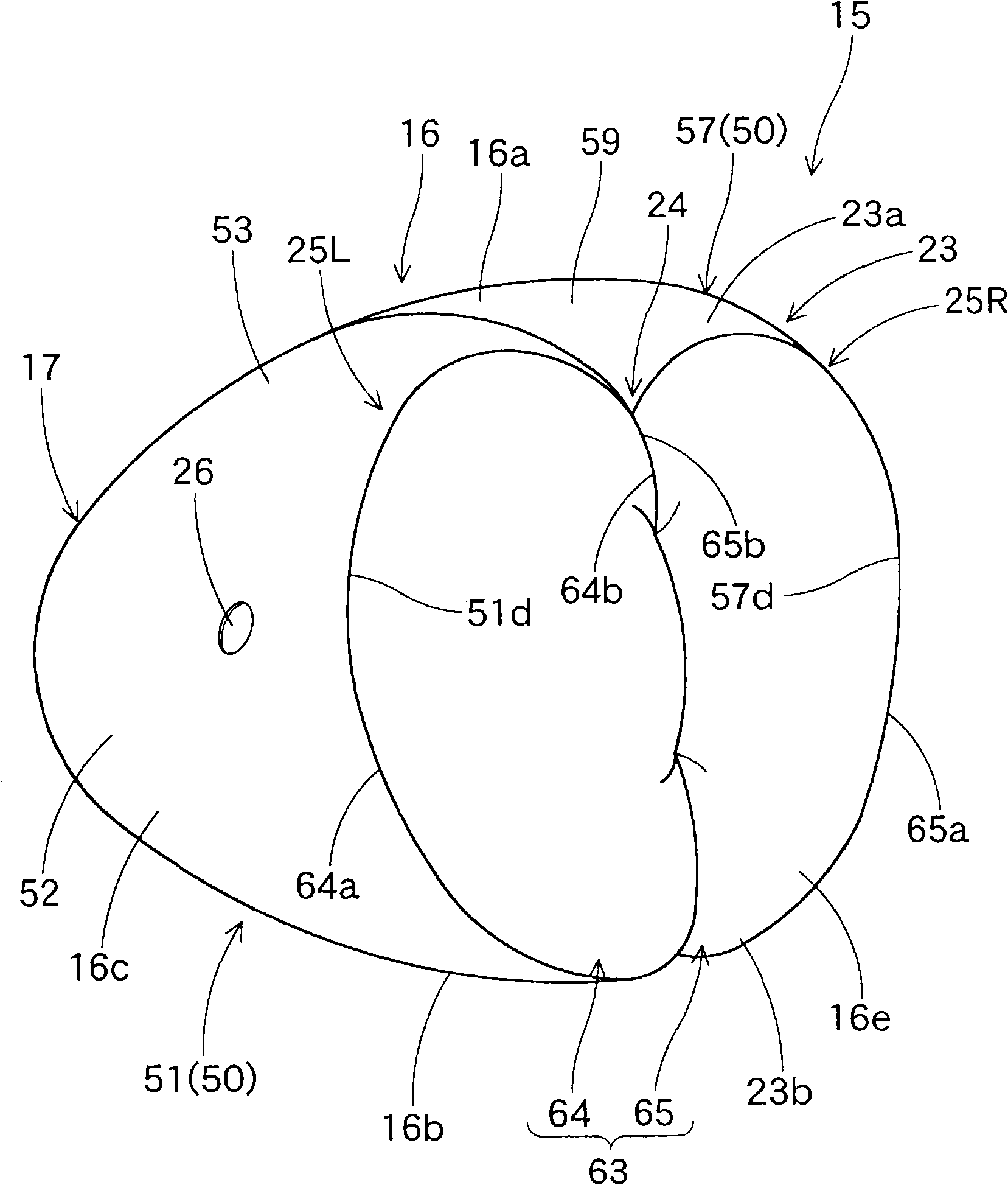 Airbag for deputy driver's seat