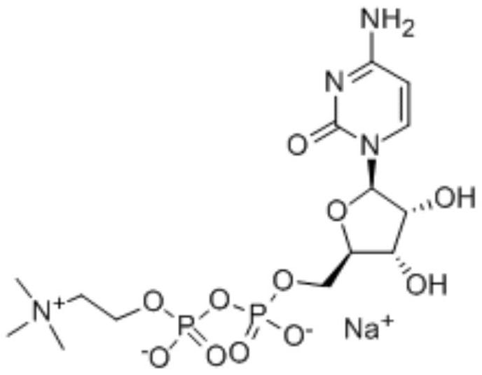 Citicoline drug preparation and its new application of consciousness disorder in acute stage of cerebral infarction