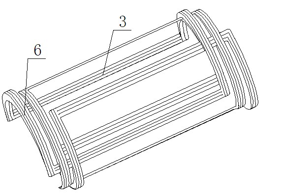 Winding-free end-part spiral-motion induction motor