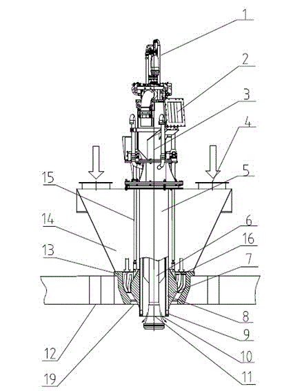 Cyclone concentrate spray nozzle