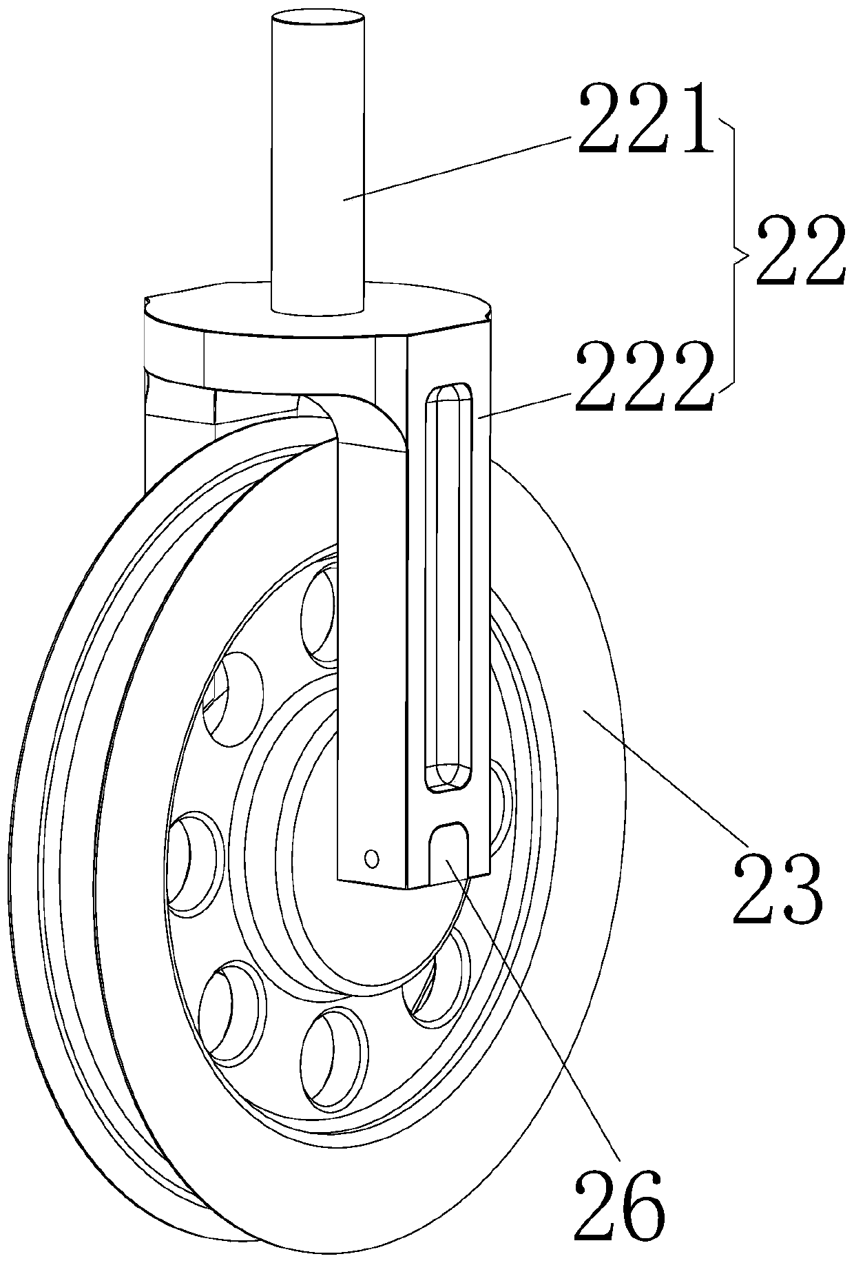 Rail damping walking device