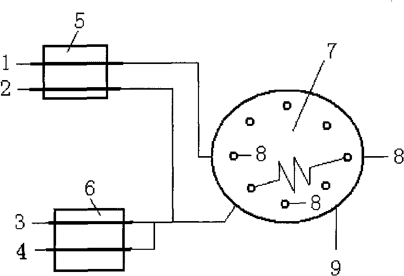 Flow injection unequal flow complexation detection method