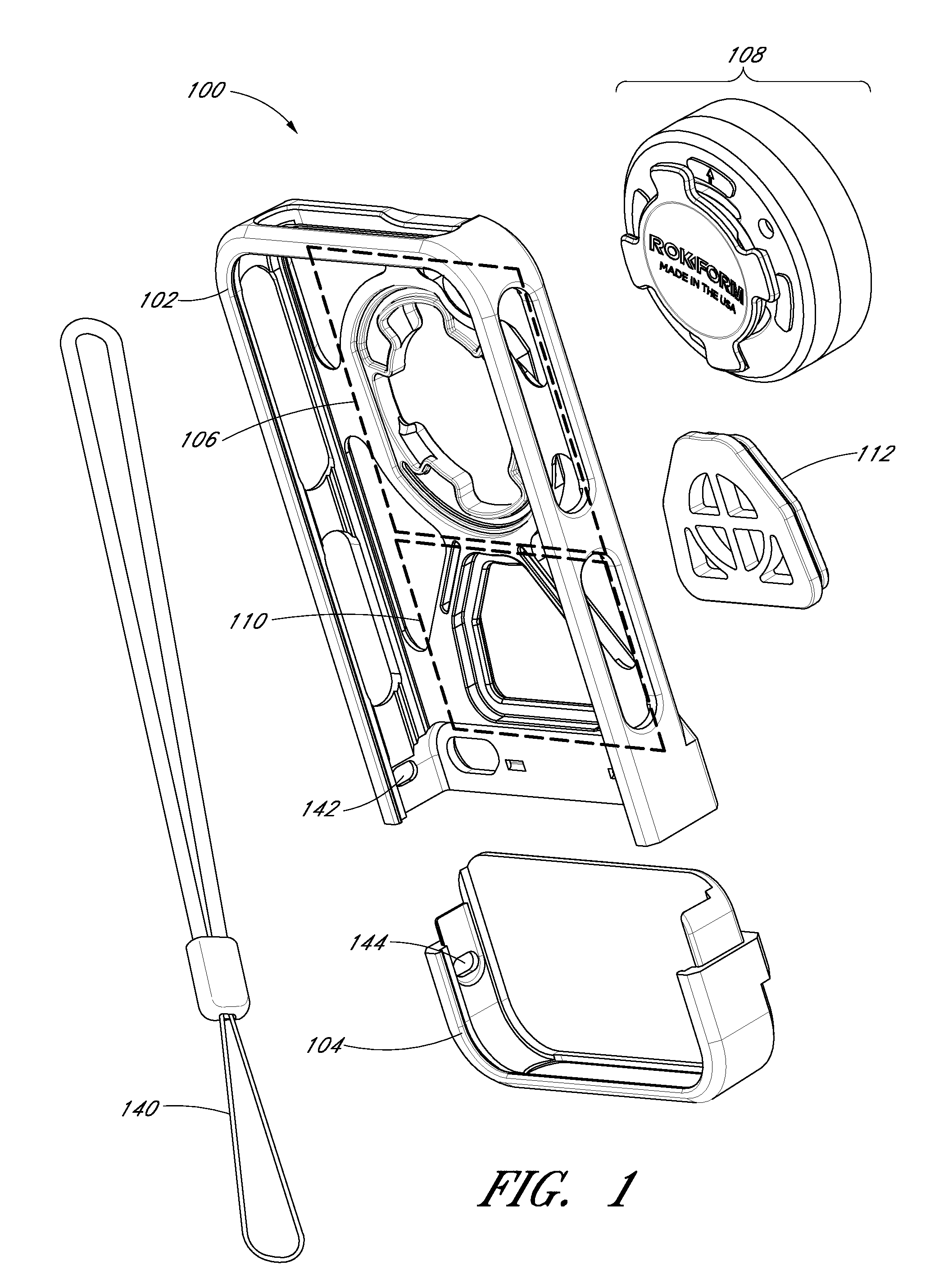 Case and mount system for handheld electronic device