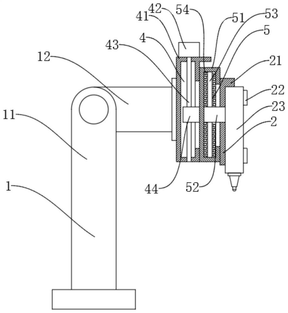 Intelligent factory automatic discharging robot based on 5G network