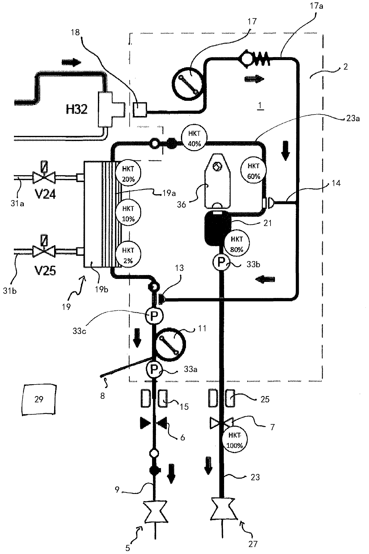 Method for operating a blood treatment apparatus, control unit and treatment apparatus for executing the method