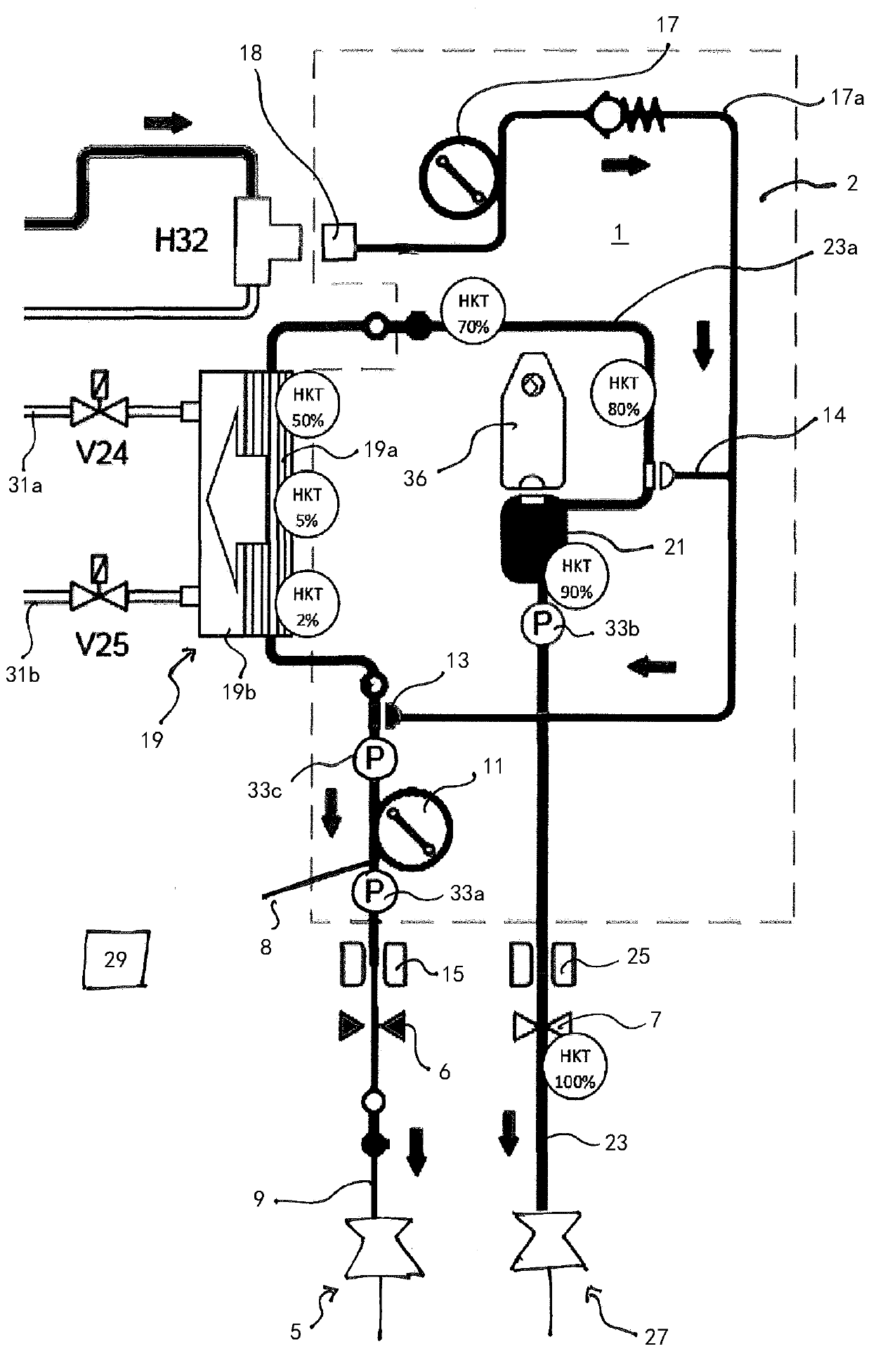 Method for operating a blood treatment apparatus, control unit and treatment apparatus for executing the method