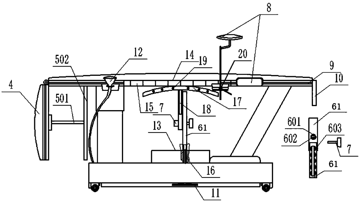 Renal puncture operating table