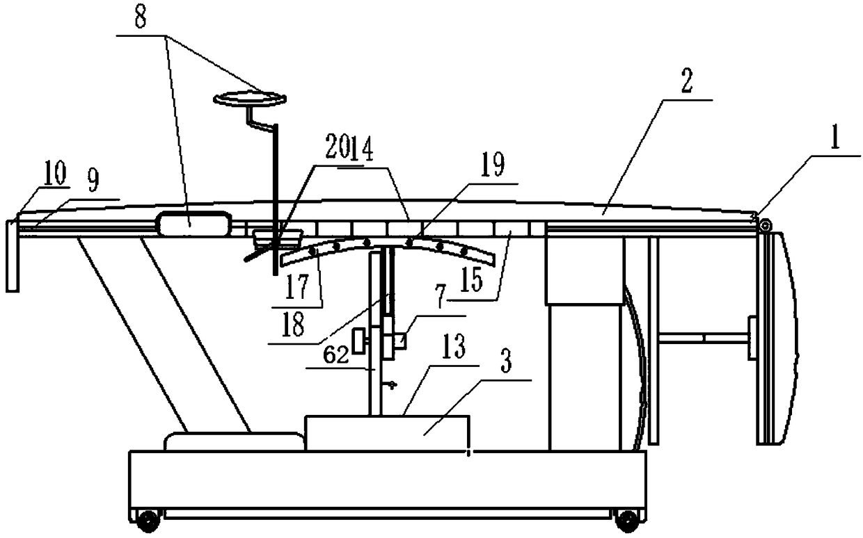 Renal puncture operating table