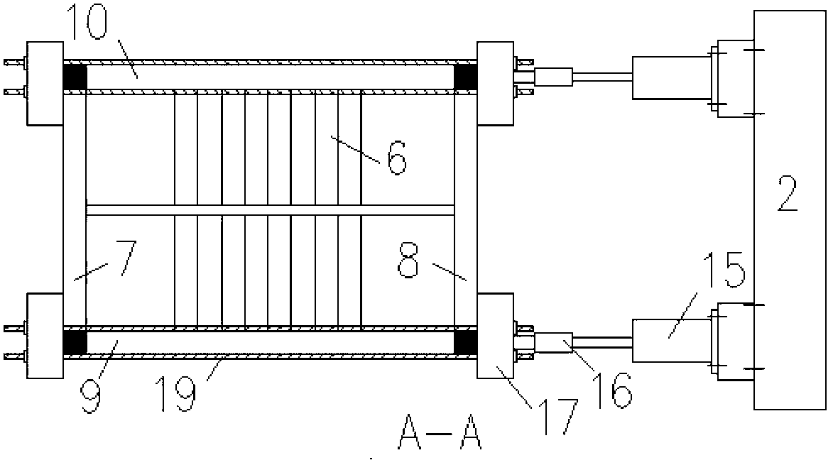 Loading test device and method of asymmetric lateral-force-resisting structure