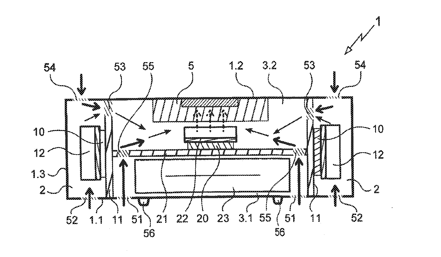 Electronic equipment with double cooling