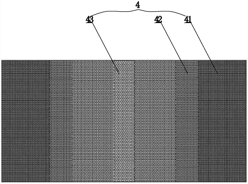 Double-sided differential knitted fabric and its weaving process