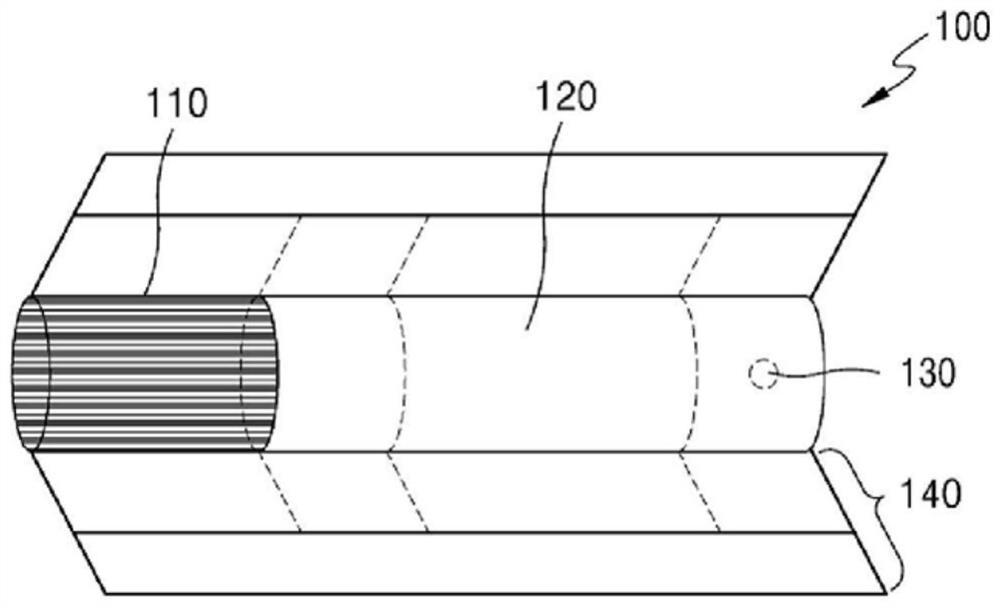 Aerosol-generating rod comprising tabacco strands arranged in parallel