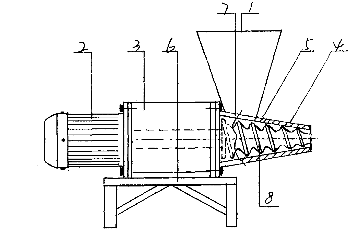 River snail shell removing machine