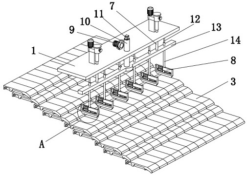 Air supply combustion-supporting structure for grate furnace