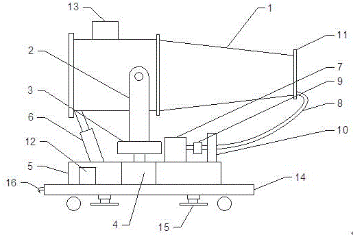 Mobile remote dedusting fog-spraying device