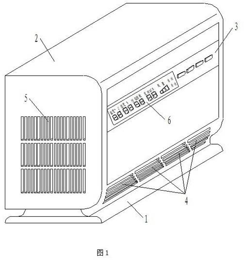 High-efficiency energy-saving pressure-type intelligent air purifier