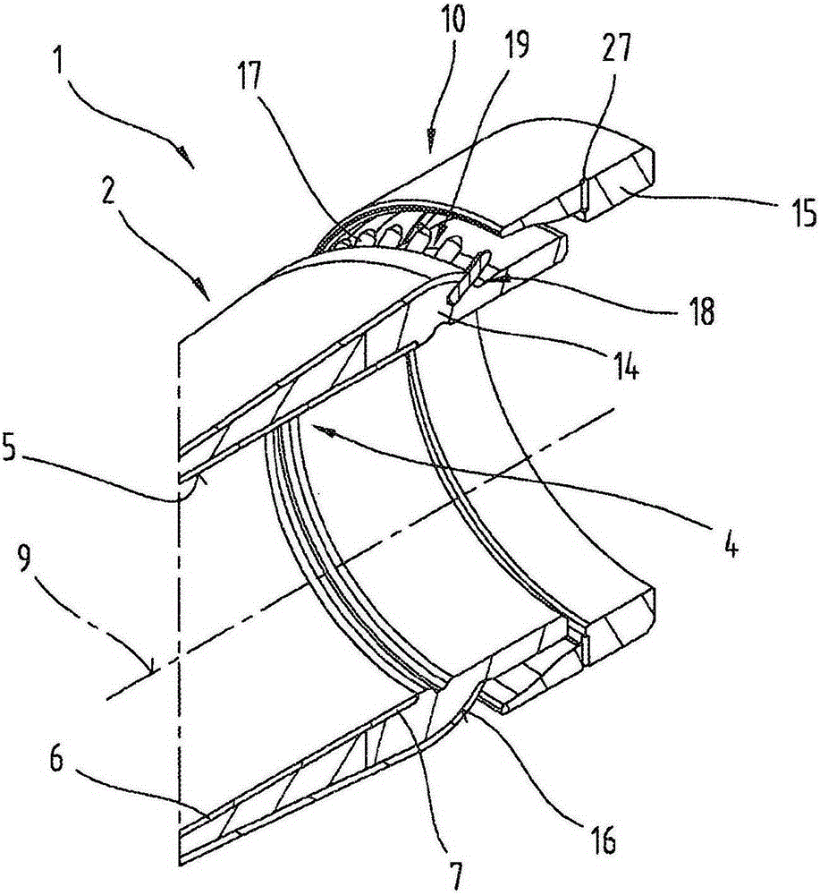 Cylinder housing of lightweight/hybrid construction and method for the production thereof