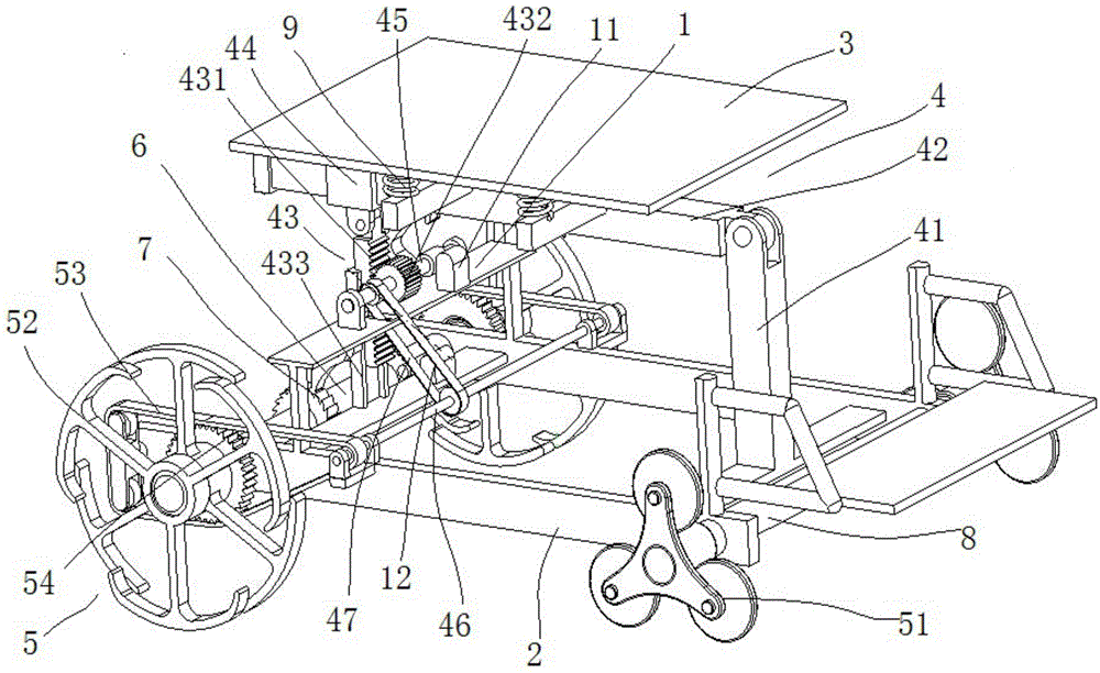 Variable wheel type stair climbing wheelchair