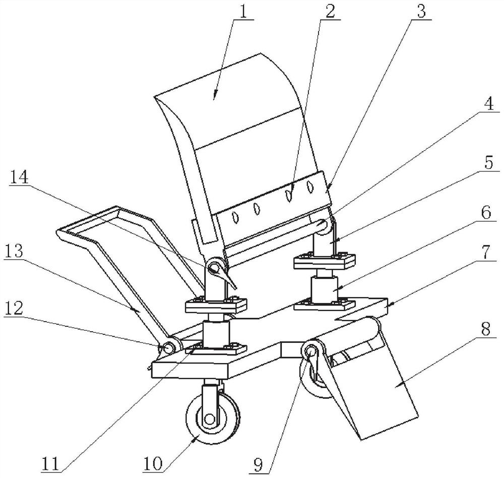 Movable belt mud scraping device and method for shield tunneling machine