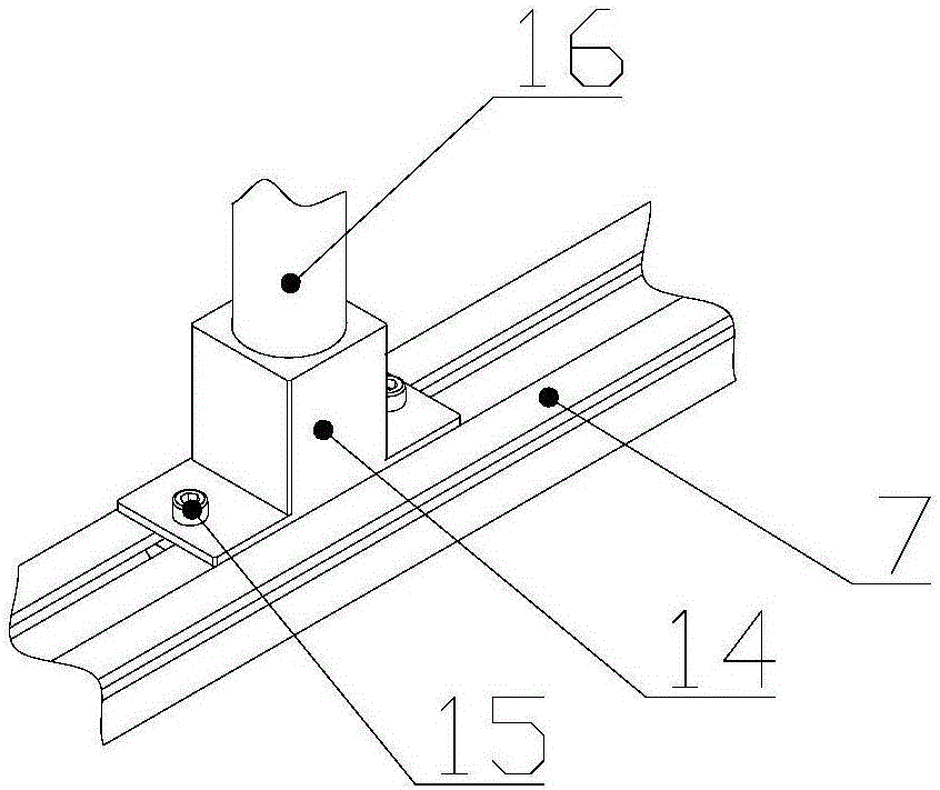 Angle and distance testing device and method of ultrasonic probe