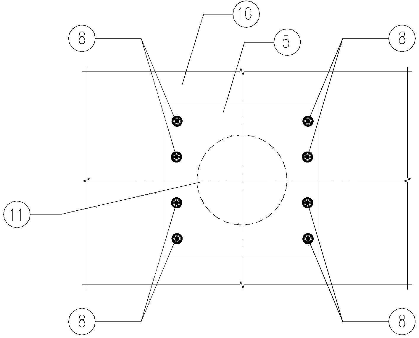 Large-tonnage anchor rod simple static-pressure-pile pressing frame