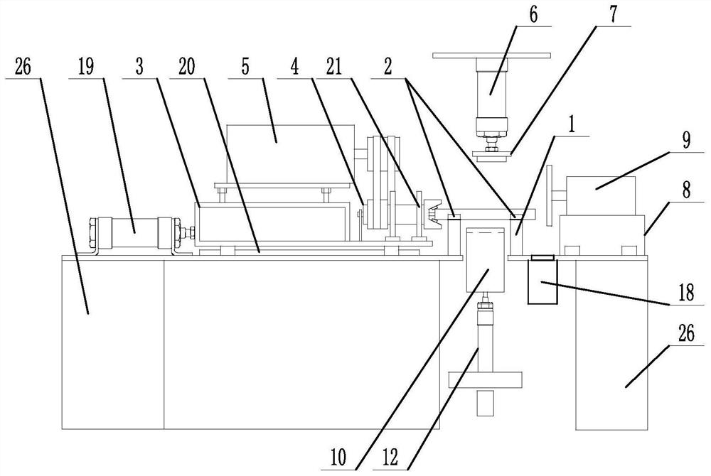 Magnesium rod cutting and chamfering all-in-one machine